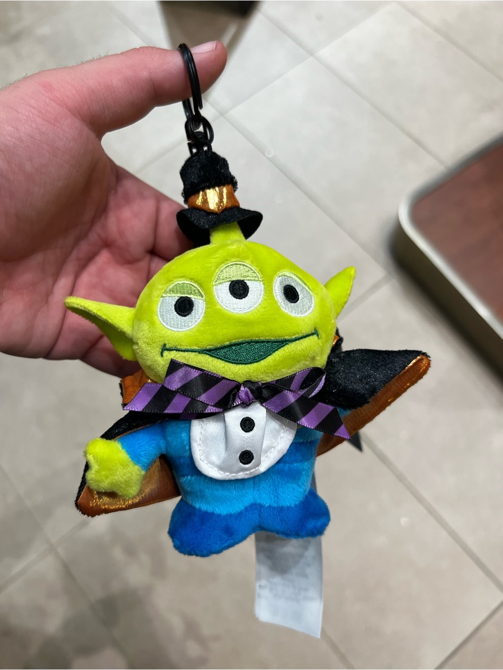 Disney Parks 2026 Halloween Toy Story Green Alien Magician Bag Charm Keychain
